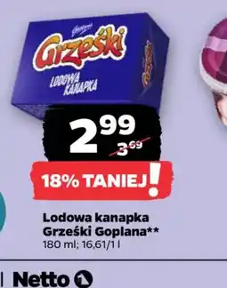 Netto Lodowa kanapka Grześki Goplana oferta