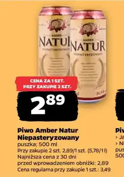 Netto Amber Piwo Natur Niepasteryzowany oferta