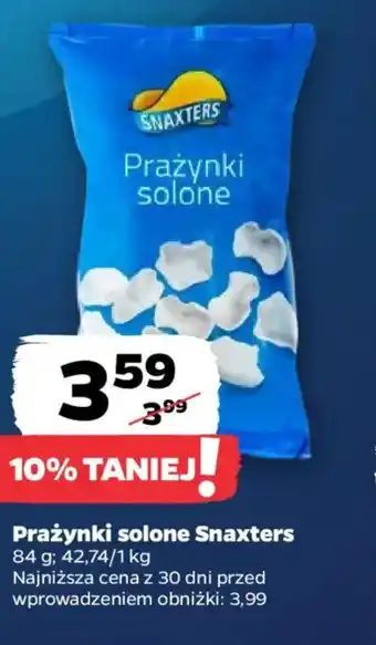 Netto Prażynki solone Snaxters oferta