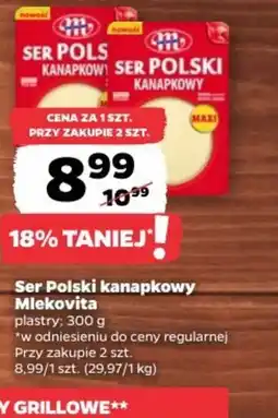 Netto Ser Polski kanapkowy Mlekovita oferta