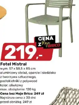 Bricomarche Fotel Mistral oferta