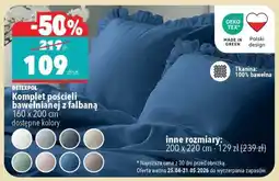 Biedronka Komplet pościeli bawełnianej z falbaną oferta