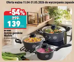 Biedronka zestaw garnków Marble oferta