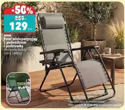 Biedronka Fotel wielopozycyjny z podnóżkiem i podstawką oferta