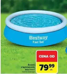Carrefour Basen z kołnierzem Bestway Fast Set oferta