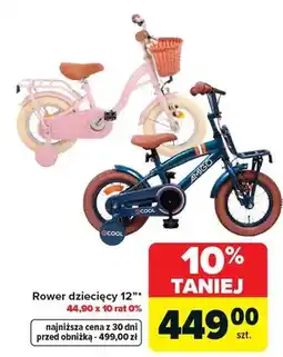 Carrefour Rower dziecięcy 12 oferta