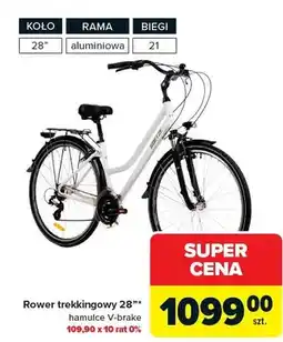 Carrefour Rower trekkingowy 28 hamulce V-brake oferta
