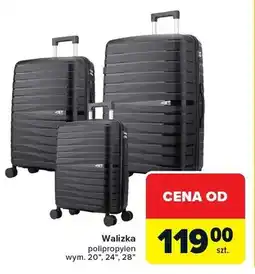 Carrefour Walizka polipropylen czarna wym. 28 oferta