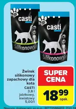 Carrefour Żwirek silikonowy zapachowy dla kota Casti kwiatowy oferta