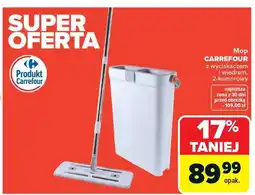 Carrefour Mop z wyciskaczem i wiadrem 2-komorowy Carrefour oferta