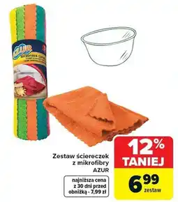 Carrefour Zestaw ściereczek z mikrofibry Azur oferta