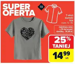 Carrefour T-shirt damski Tex rozm. S-XL oferta