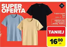 Carrefour T-shirt męski TEX rozm. S-3XL oferta