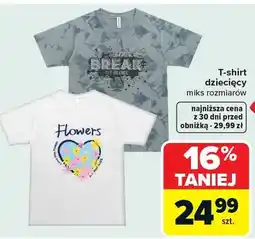 Carrefour T-shirt dziecięcy miks rozmiarów oferta