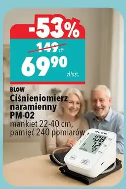 Biedronka Ciśnieniomierz naramienny PM-02 Blow mankiet 22-40cm pamięć 240 pomiarów oferta