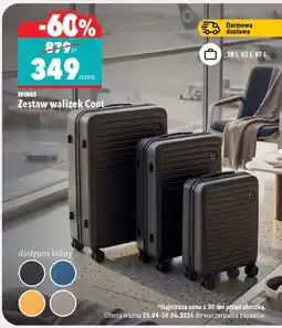 Biedronka Zestaw walizek Wings Coot 38l 63l 97l oferta