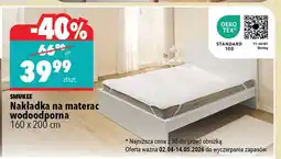 Biedronka Nakładka na materac Smukee wodoodporna 160x200cm oferta