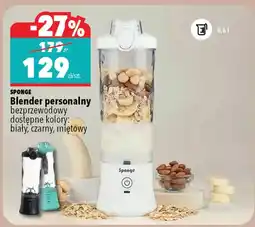 Biedronka Blender personalny Sponge bezprzewodowy miętowy oferta