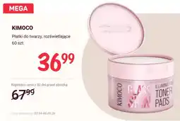 Rossmann Płatki do twarzy rozświetlające Kimoco Glass Skin Illuminating Toner Pads oferta