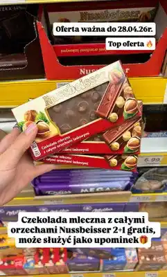Dino Czekolada mleczna z całymi orzechami laskowymi Nussbeisser oferta