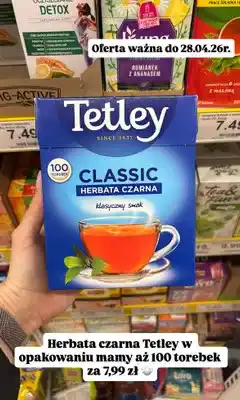 Dino Herbata czarna Classic Tetley klasyczny smak oferta