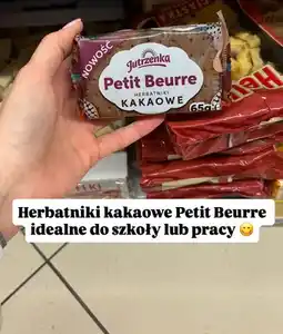 Dino Herbatniki kakaowe Petit Beurre Jutrzenka oferta