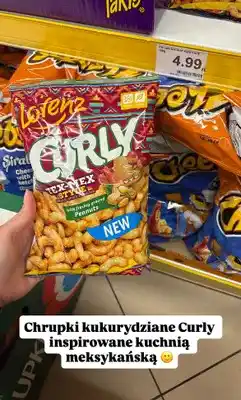 Dino Chrupki kukurydziane Curly Tex-Mex Style Lorenz oferta