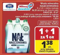 Carrefour Woda mineralna Nałęczowianka oferta
