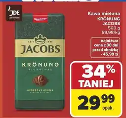 Carrefour Kawa mielona Krönung Jacobs oferta