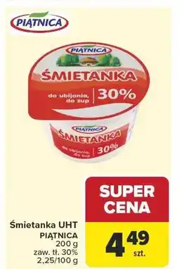 Carrefour Śmietanka UHT Piątnica 30% oferta