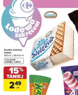 Carrefour Lody Kostka śnieżna Koral oferta