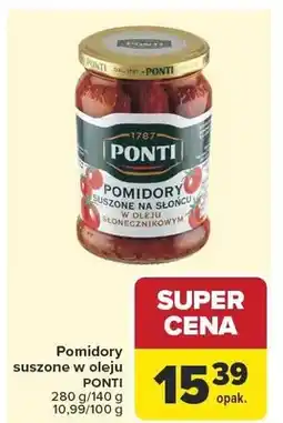 Carrefour Pomidory suszone w oleju słonecznikowym Ponti oferta