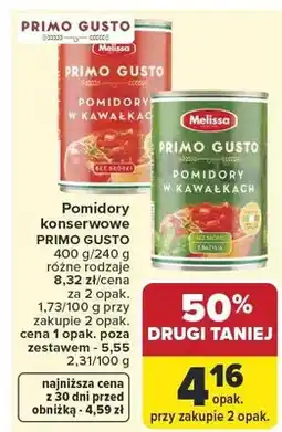 Carrefour Pomidory konserwowe Primo Gusto w kawałkach bez skórki oferta