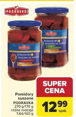 Carrefour Pomidory suszone na słońcu w oleju z ziołami Podravka oferta