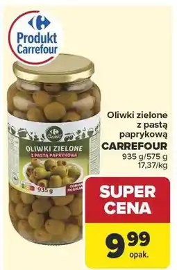 Carrefour Oliwki zielone z pastą paprykową Carrefour Classic oferta