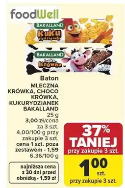 Carrefour Baton Mleczna Krówka Bakalland oferta