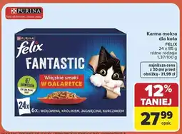 Carrefour Karma mokra dla kota Felix Fantastic Wiejskie smaki w galaretce oferta
