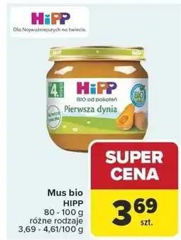 Carrefour Mus bio HiPP pierwsza dynia oferta
