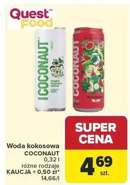Carrefour Woda kokosowa Coconaut classic oferta