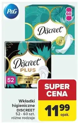 Carrefour Wkładki higieniczne Discreet Plus Deo Waterlily oferta
