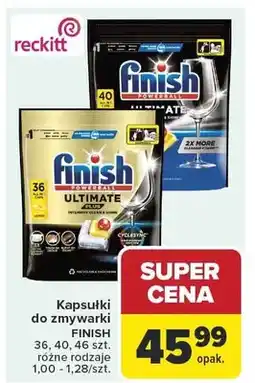 Carrefour Kapsułki do zmywarki Finish Powerball Ultimate Plus Lemon oferta