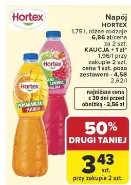 Carrefour Napój Hortex pomarańcza mango oferta
