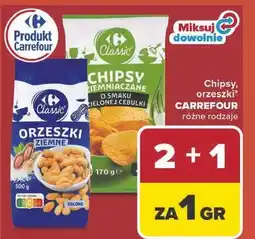 Carrefour Chipsy, orzeszki* CARREFOUR różne rodzaje oferta