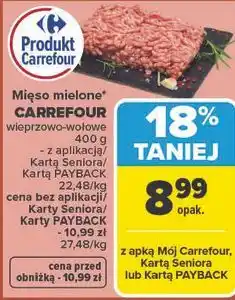 Carrefour Mięso mielone CARREFOUR wieprzowo-wołowe oferta