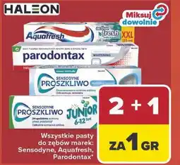 Carrefour Wszystkie pasty do zębów Sensodyne, Aquafresh, Parodontax oferta