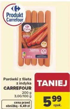 Carrefour Parówki z fileta z indyka CARREFOUR oferta