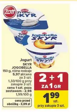 Carrefour Jogurt SKYR JOGOBELLA oferta