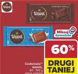 Carrefour Czekolada WAWEL różne rodzaje oferta