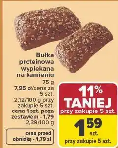 Carrefour Bułka proteinowa wypiekana na kamieniu oferta