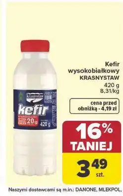 Carrefour Kefir wysokobiałkowy KRASNYSTAW oferta